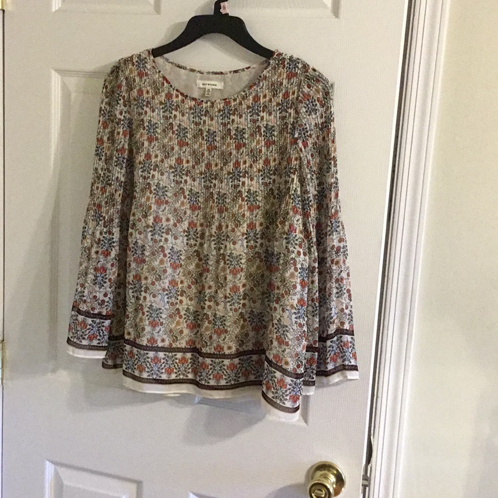 Max Studio boho floral print blouse Size XS